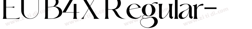 EU B4X Regular字体转换